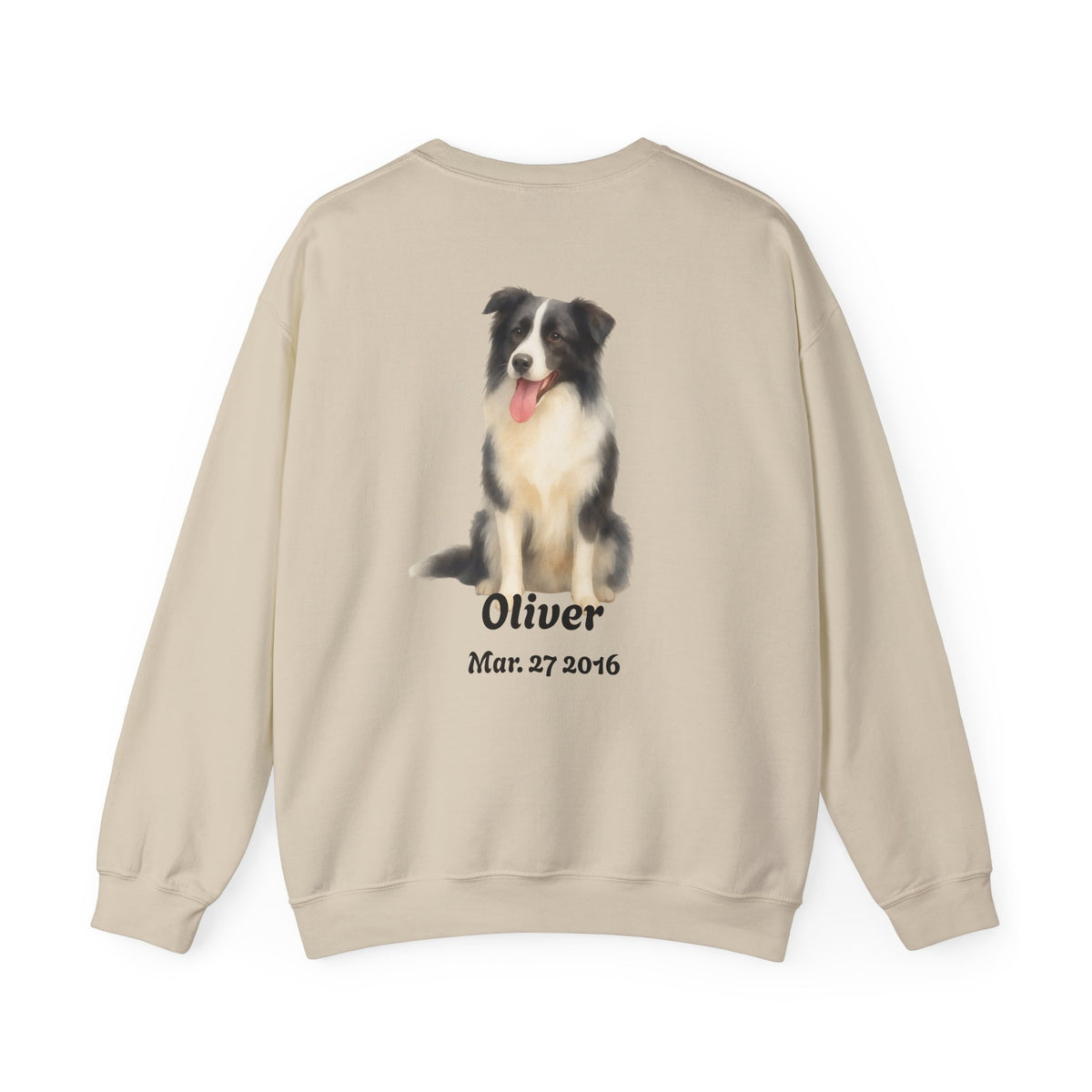 Custom Dog Photo Sweatshirt, Personalized Dog Dad Shirt (Two-Sided)
