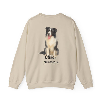Custom Dog Photo Sweatshirt, Personalized Dog Dad Shirt (Two-Sided)