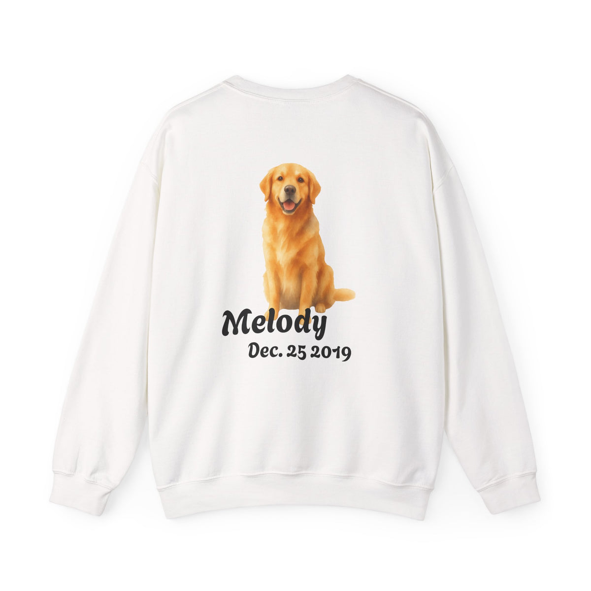 Custom Dog Photo Sweatshirt, Personalized Dog Mom Shirt (Two-Sided)
