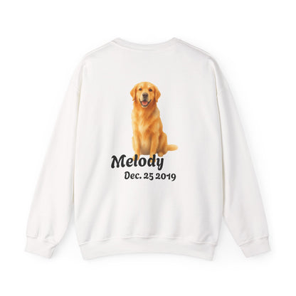 Custom Dog Photo Sweatshirt, Personalized Dog Mom Shirt (Two-Sided)