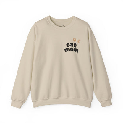 Custom Cat Photo Sweatshirt, Personalized Cat Mom Shirt (Two-Sided)