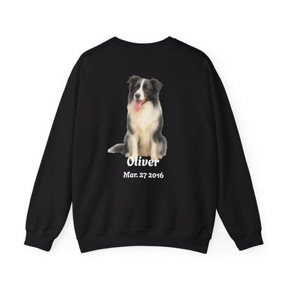 Custom Dog Photo Sweatshirt, Personalized Dog Dad Shirt (Two-Sided)