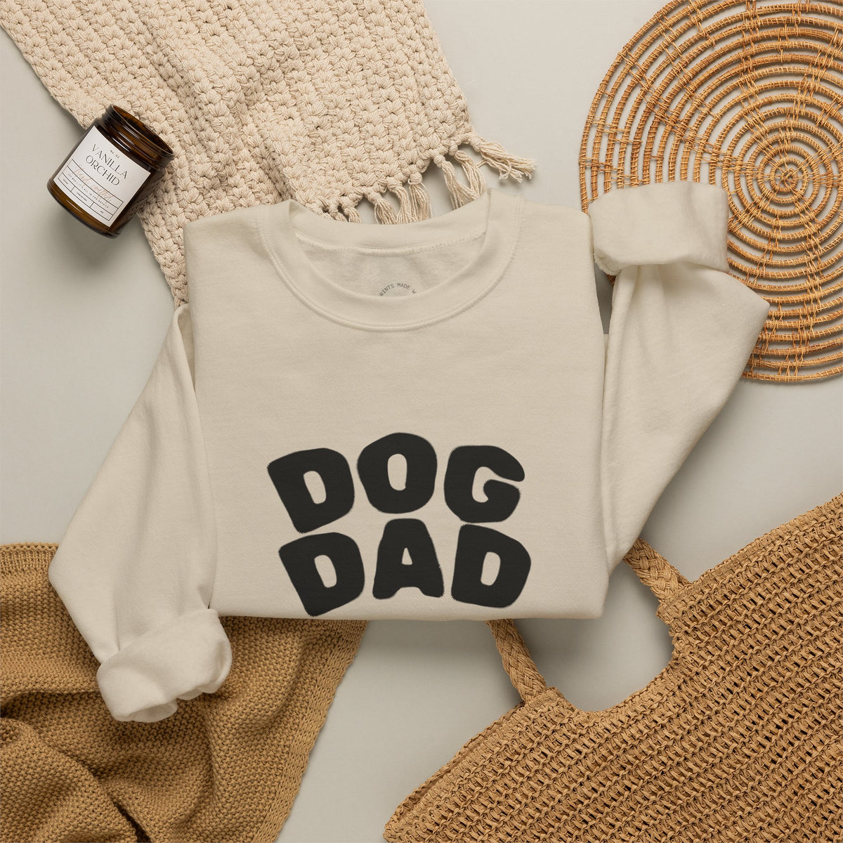 Custom Dog Photo Sweatshirt, Personalized Dog Dad Shirt (Two-Sided)