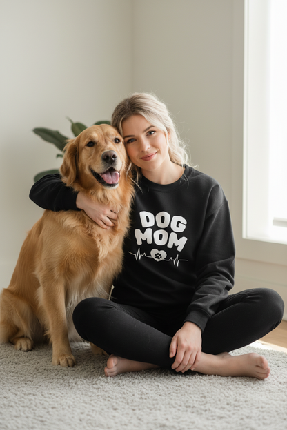 Custom Dog Photo Sweatshirt, Personalized Dog Mom Shirt (Two-Sided)