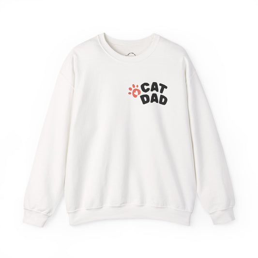 Custom Cat Photo Sweatshirt, Personalized Cat Dad Shirt (Two-Sided)