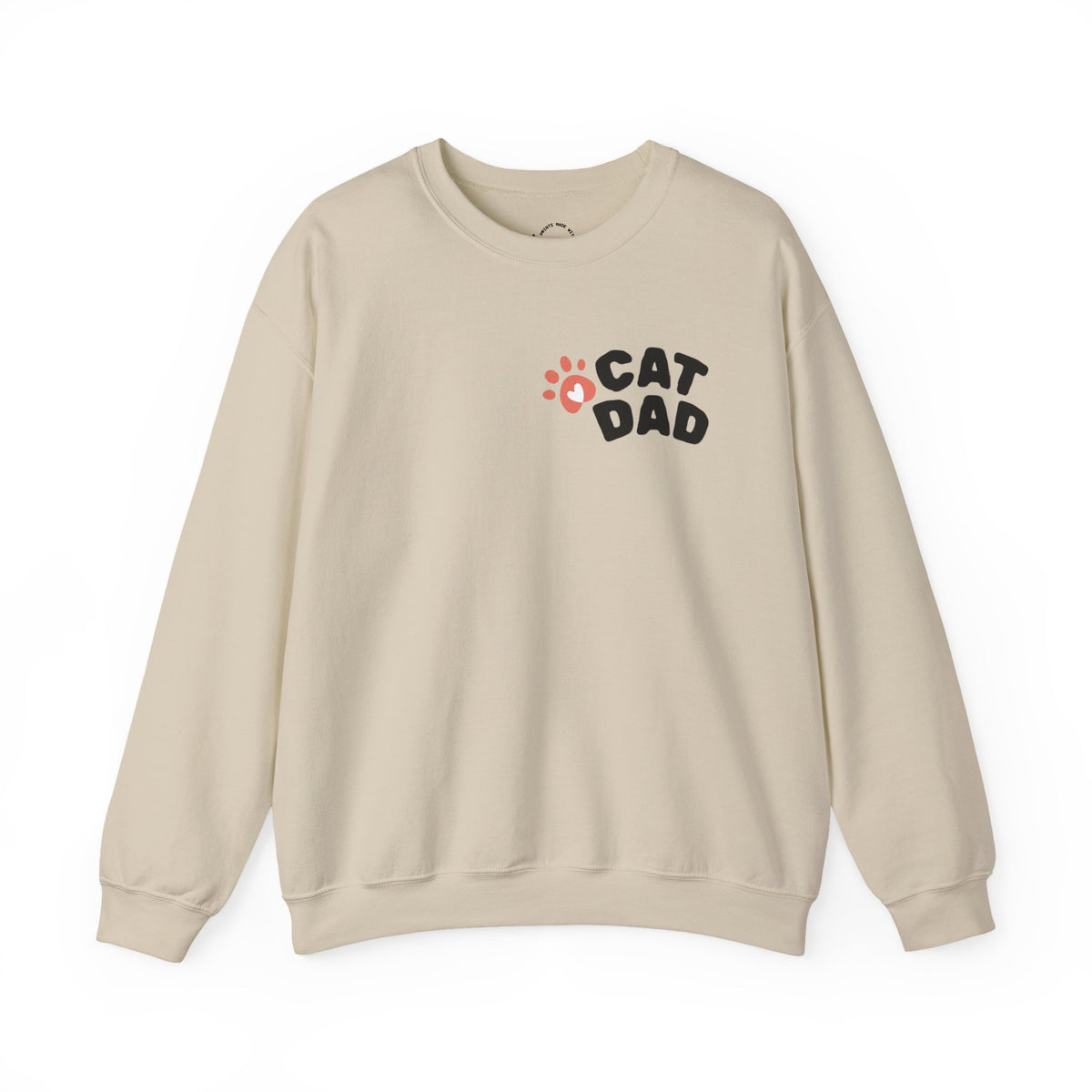 Custom Cat Photo Sweatshirt, Personalized Cat Dad Shirt (Two-Sided)