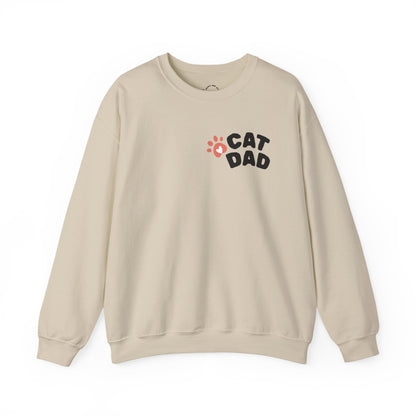 Custom Cat Photo Sweatshirt, Personalized Cat Dad Shirt (Two-Sided)