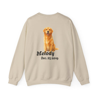 Custom Dog Photo Sweatshirt, Personalized Dog Mom Shirt (Two-Sided)