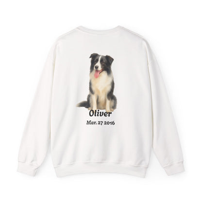 Custom Dog Photo Sweatshirt, Personalized Dog Dad Shirt (Two-Sided)