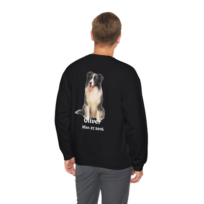 Custom Dog Photo Sweatshirt, Personalized Dog Dad Shirt (Two-Sided)