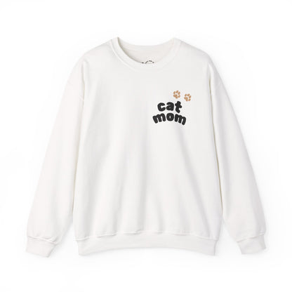 Custom Cat Photo Sweatshirt, Personalized Cat Mom Shirt (Two-Sided)