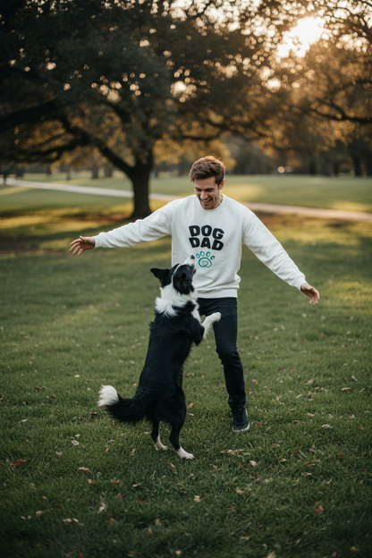 Custom Dog Photo Sweatshirt, Personalized Dog Dad Shirt (Two-Sided)